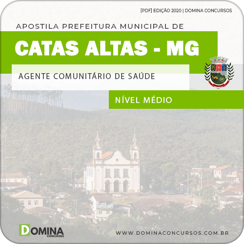 Apostila Catas Altas MG 2020 Agente Comunitário de Saúde