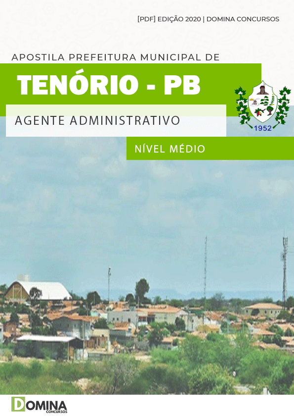 Apostila Concurso Pref Tenório PB 2020 Agente Administrativo