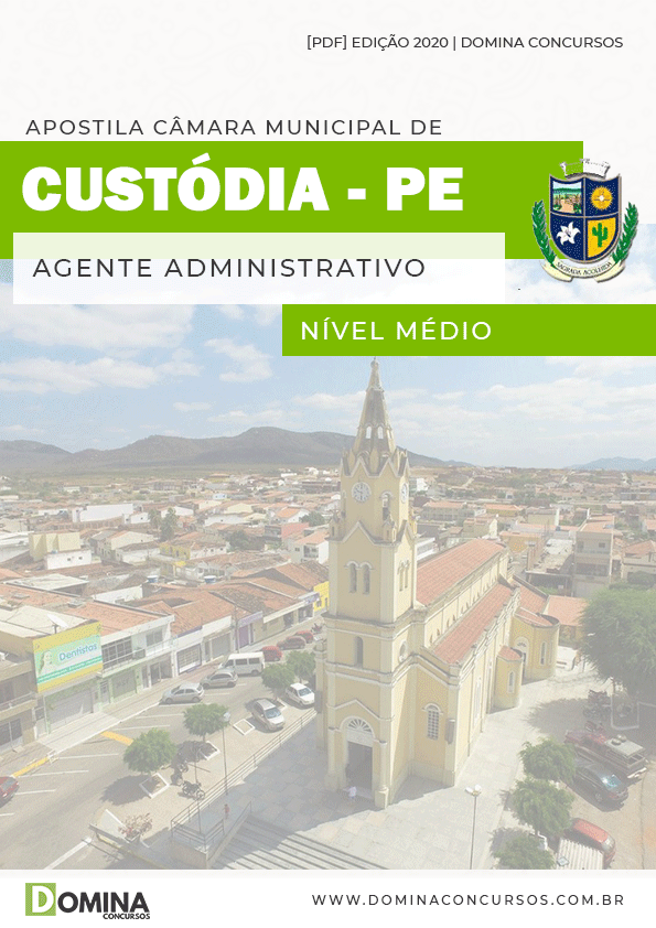 Apostila Câmara Custódia PE 2020 Agente Administrativo