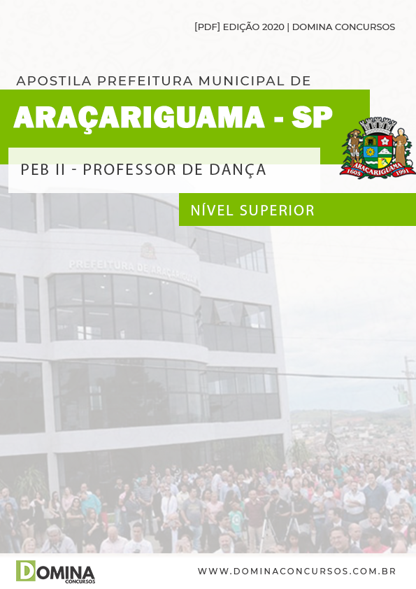 Apostila Pref Araçariguama SP 2020 Professor de Dança