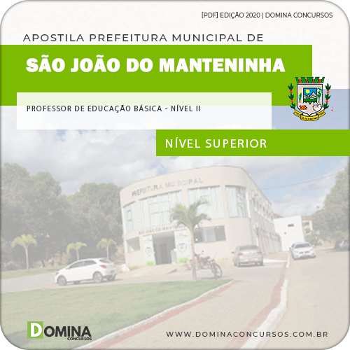 Apostila São João do Manteninha MG 2020 Professor de Educação Básica