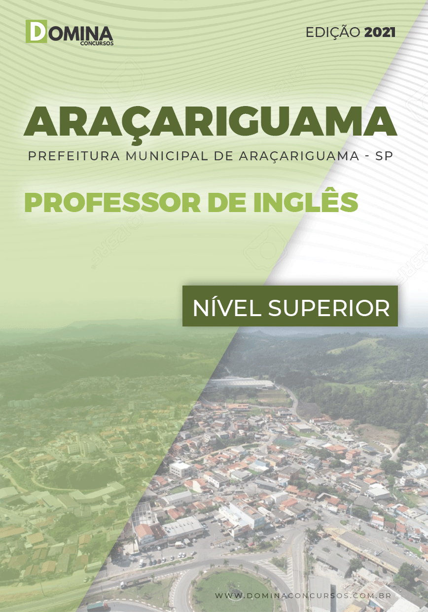 Apostila Pref Araçariguama SP 2021 Professor de Inglês