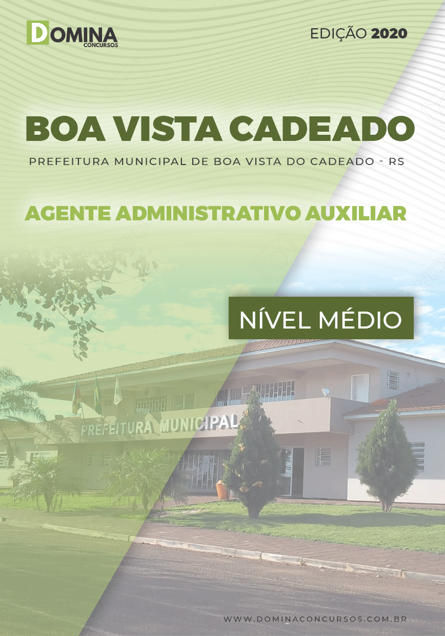 Apostila Boa Vista do Cadeado RS 2020 Agente Adm Auxiliar