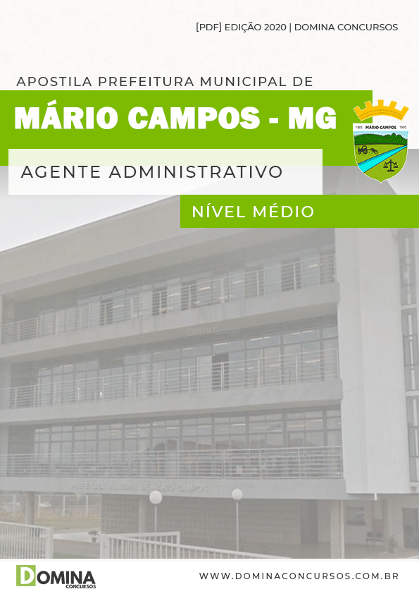 Apostila Pref Mário Campos MG 2020 Agente Administrativo