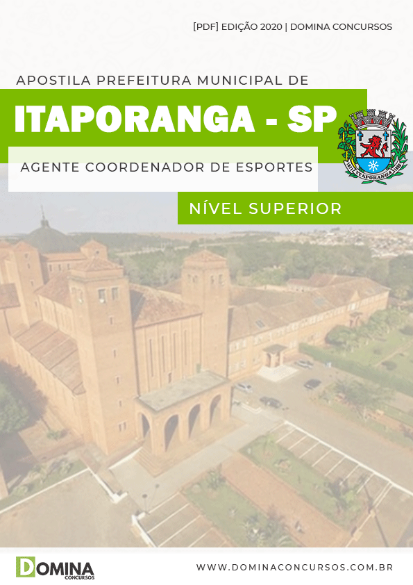 Apostila Pref Itaporanga SP 2020 Agente Coordenador Esportes