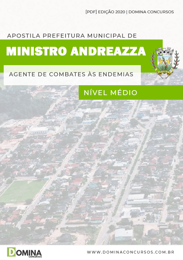 Apostila Ministro Andreazza RO 2020 Agente Combate Endemias