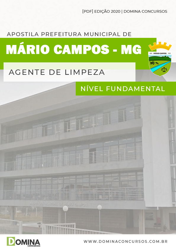 Apostila Pref Mário Campos MG 2020 Agente de Limpeza