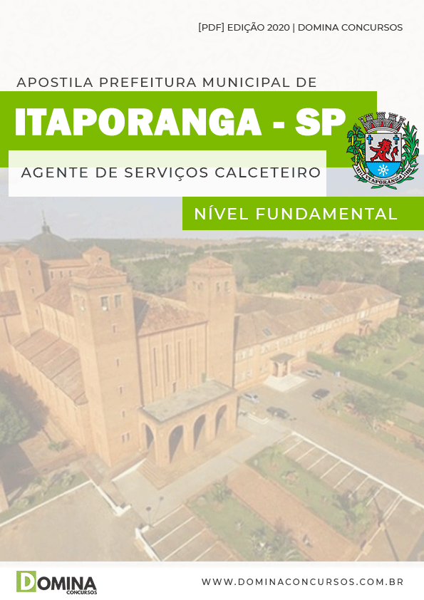 Apostila Concurso Pref Itaporanga SP 2020 Calceteiro
