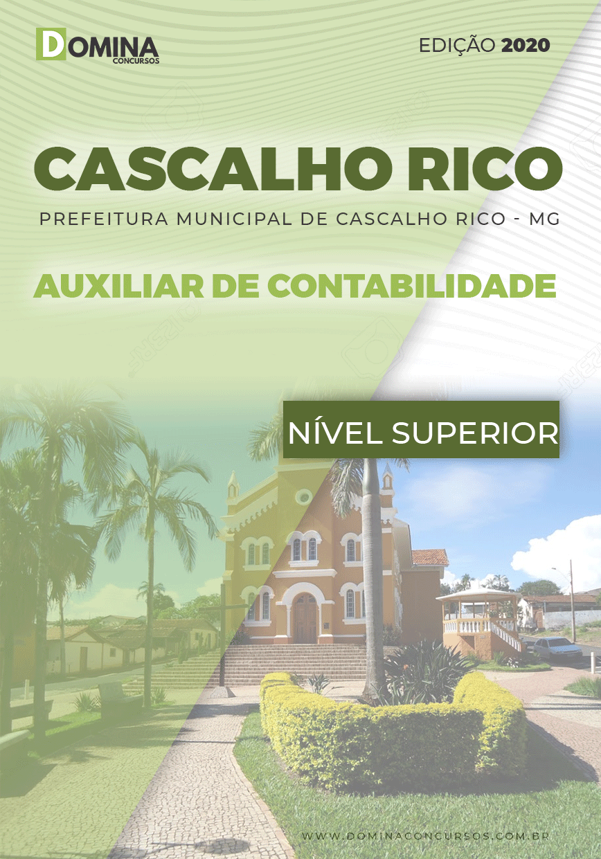 Apostila Pref Cascalho Rico MG 2020 Auxiliar de Contabilidade