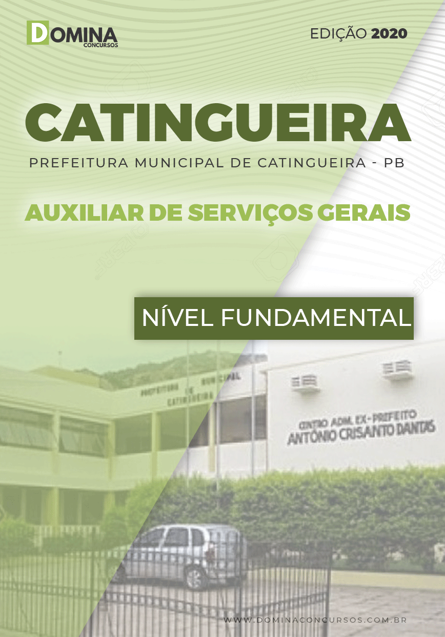 Apostila Concurso Catingueira 2020 Auxiliar Serviços Gerais