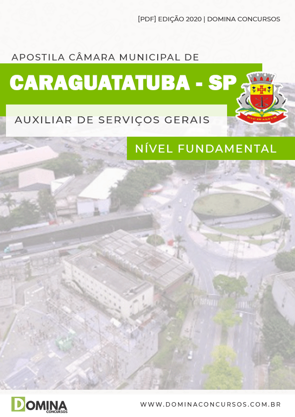 Apostila Câmara Caraguatatuba SP 2020 Auxiliar Serviços Gerais