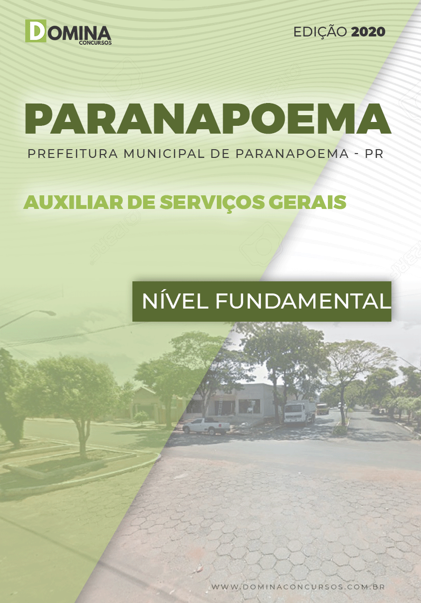 Apostila Pref Paranapoema PR 2020 Auxiliar Serviços Gerais