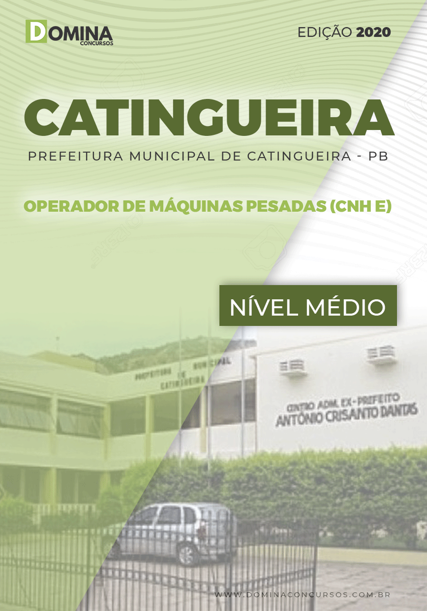 Apostila Catingueira PB 2020 Operador de Máquinas Pesadas