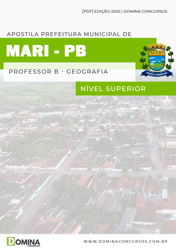 Apostila Concurso Pref Mari PB 2020 Professor B Geografia