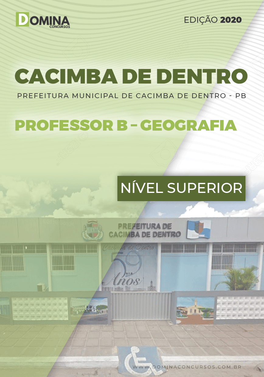 Apostila Pref Cacimba Dentro PB 2020 Professor B Geografia