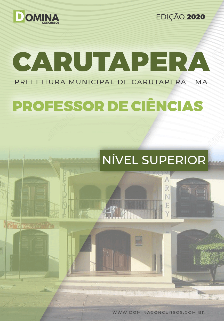 Apostila Pref Carutapera MA 2020 Professor de Ciências