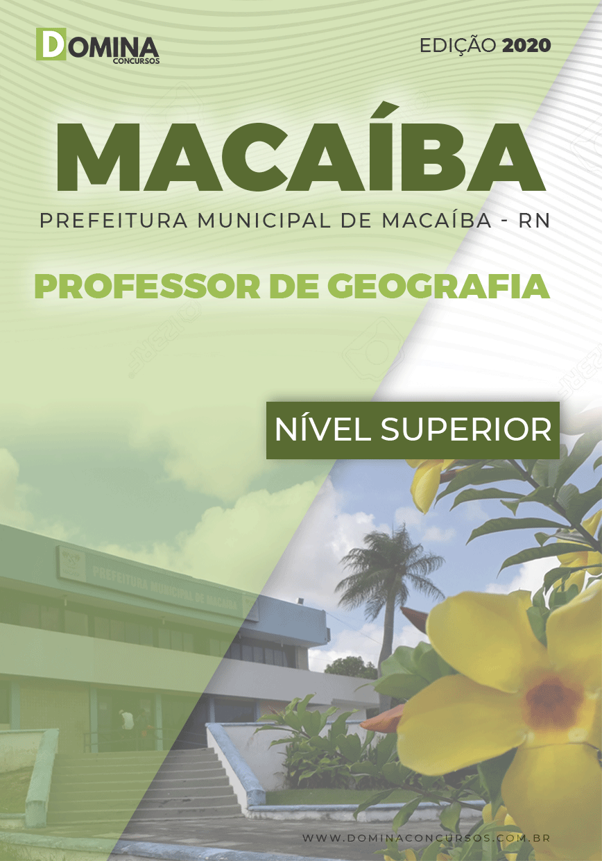 Apostila Pref Macaíba RN 2020 Professor de Geografia