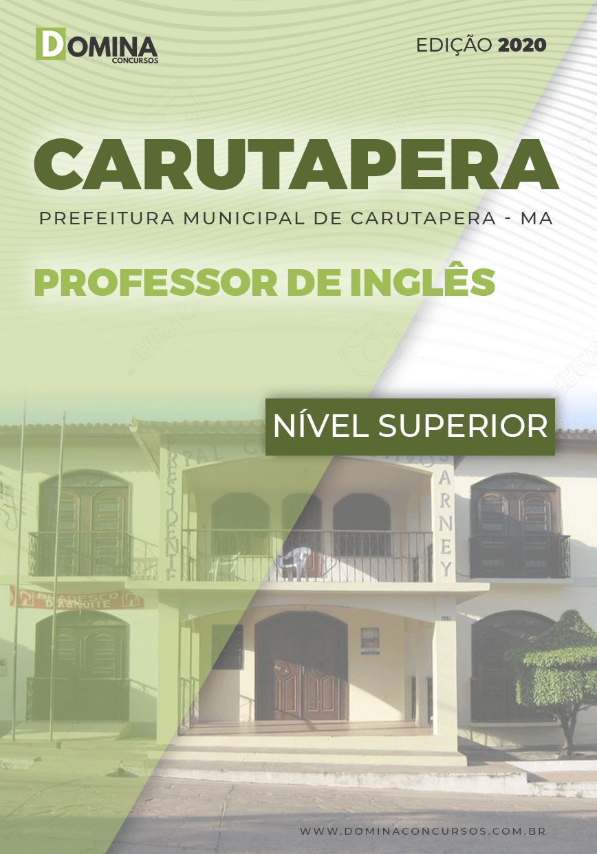 Apostila Pref Carutapera MA 2020 Professor de Inglês