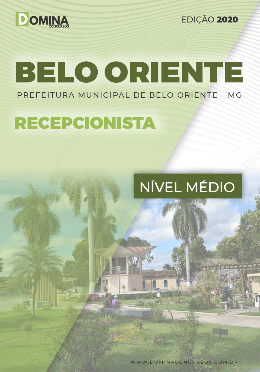 Apostila Concurso Belo Oriente MG 2020 Recepcionista