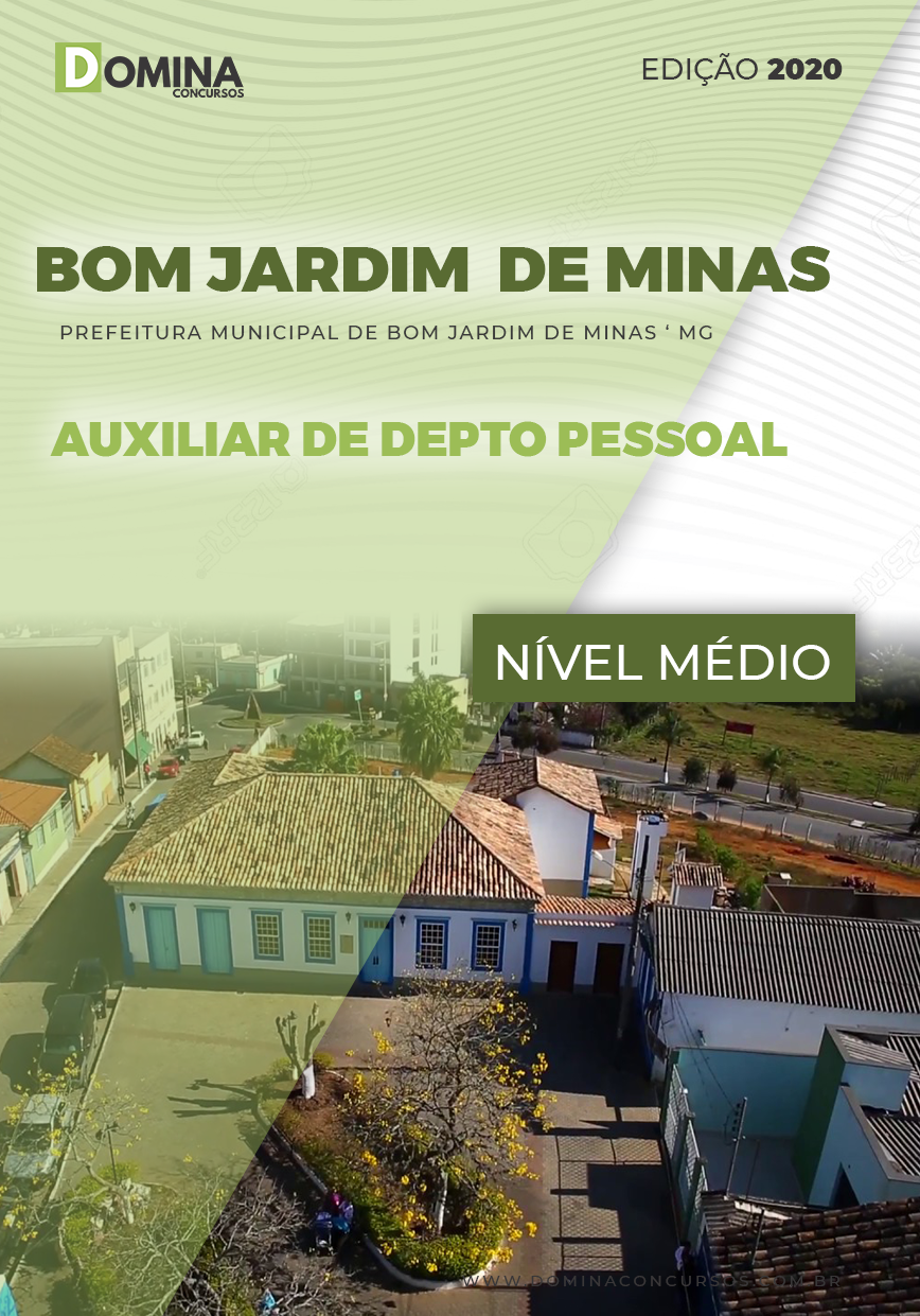 Apostila Bom Jardim Minas MG Auxiliar de Depto de Pessoal