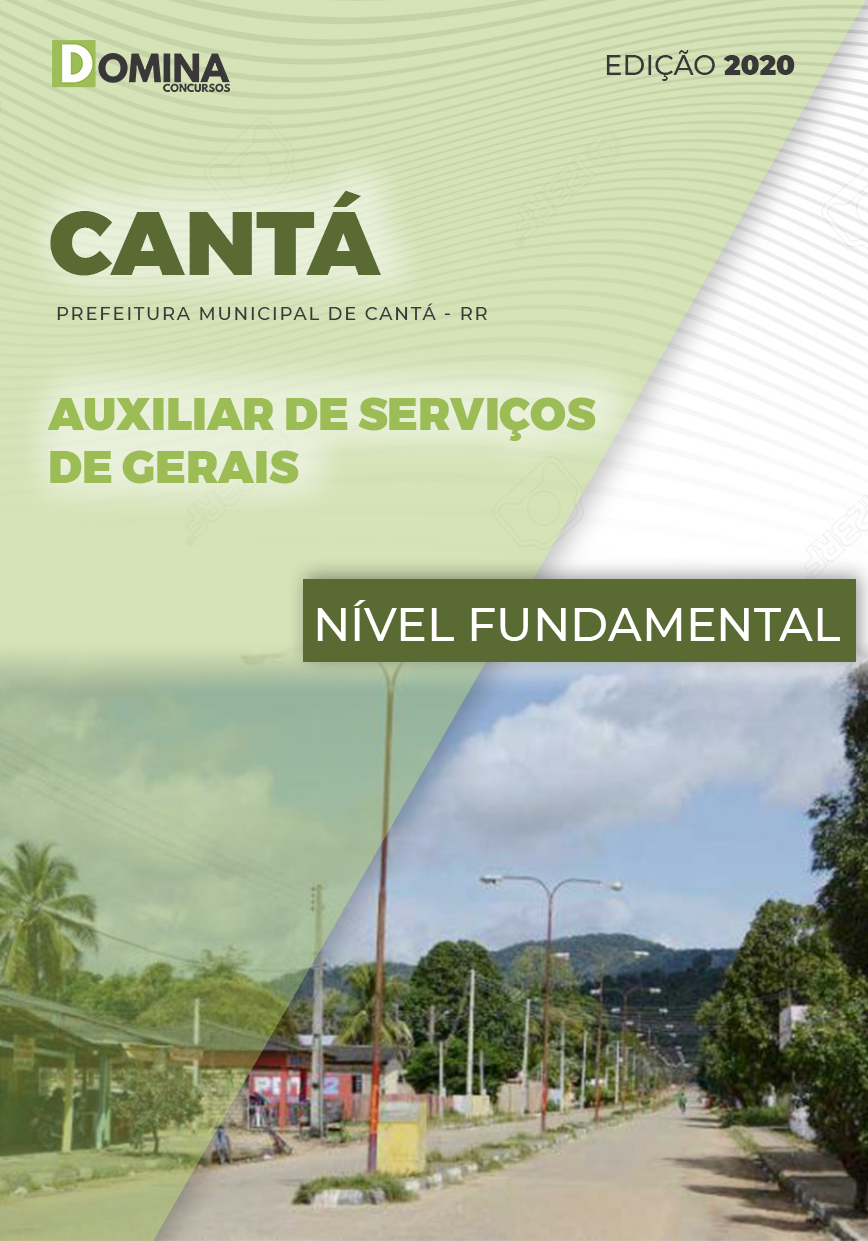 Apostila Concurso Cantá RR 2020 Auxiliar de Serviços Gerais