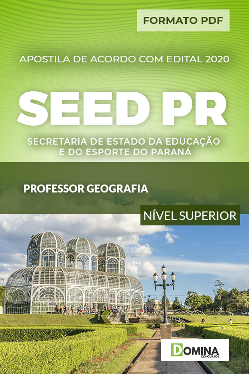 Apostila Concurso SEED PR 2020 Professor de Geografia