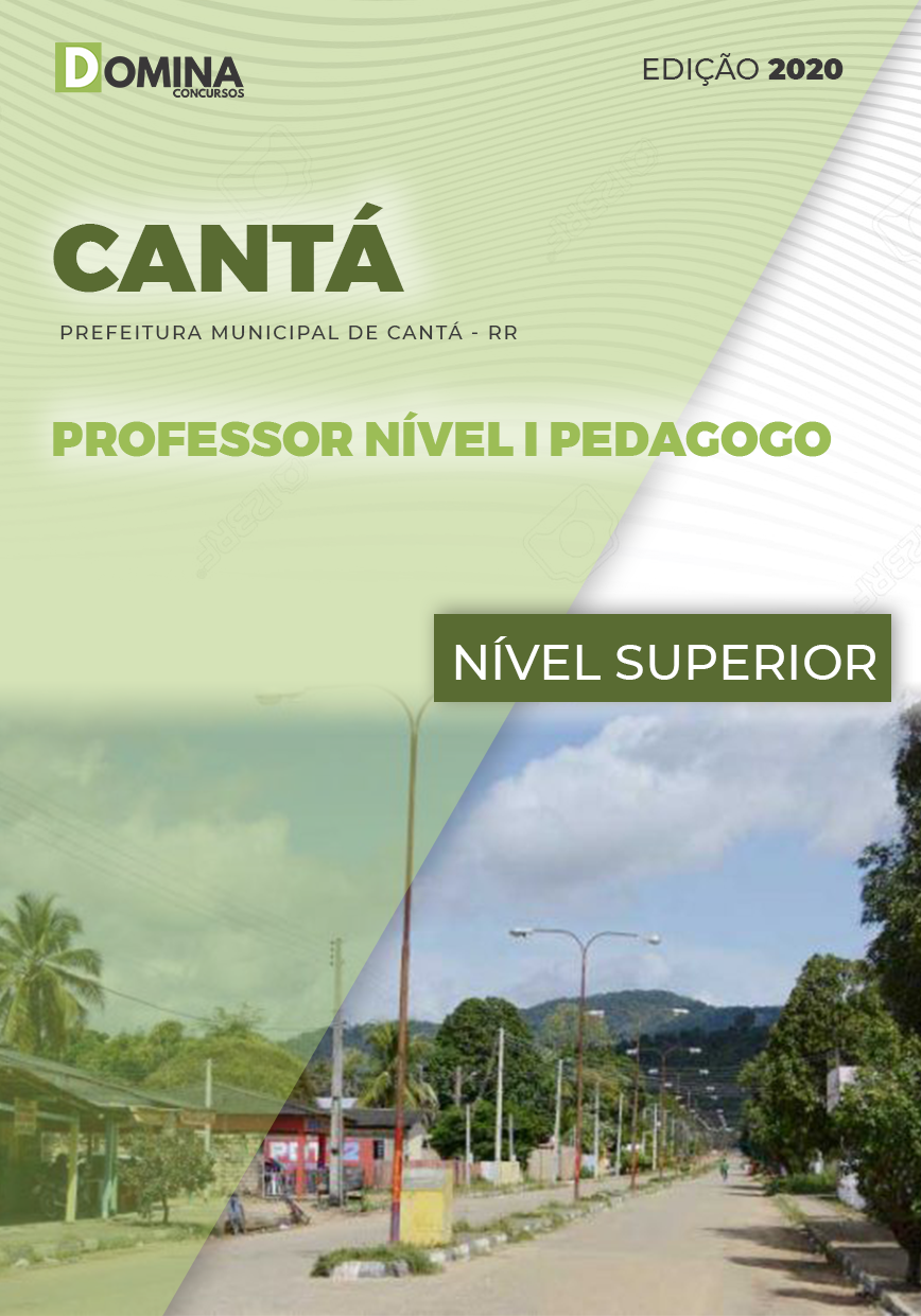 Apostila Concurso Cantá RR 2020 Professor Nível I Pedagogo