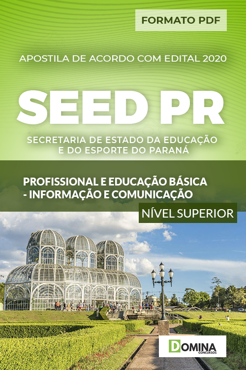 Apostila SEED PR 2020 Profissional Informação e Comunicação