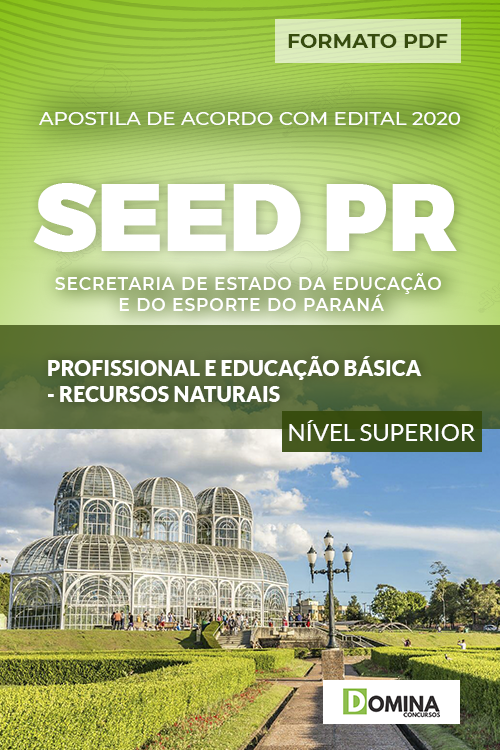 Apostila SEED PR 2020 Profissional Recursos Naturais