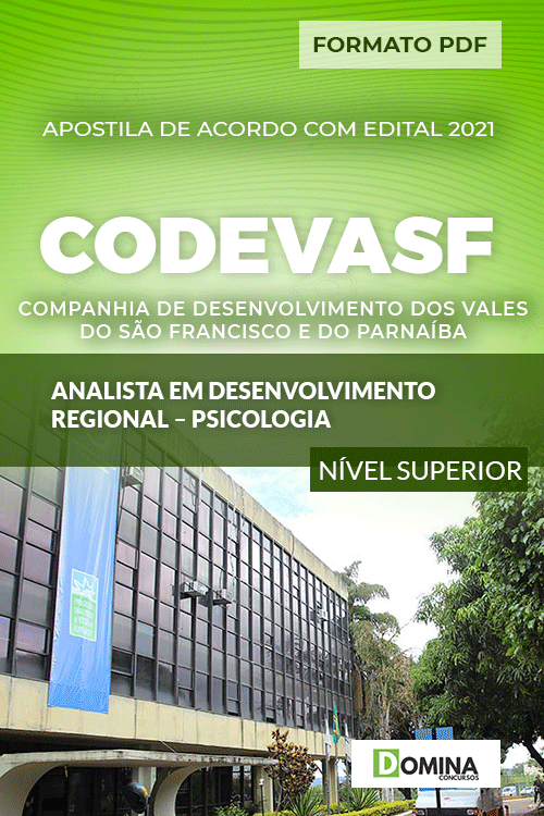 Apostila CODEVASF 2021 Analista Desenvolvimento Psicologia