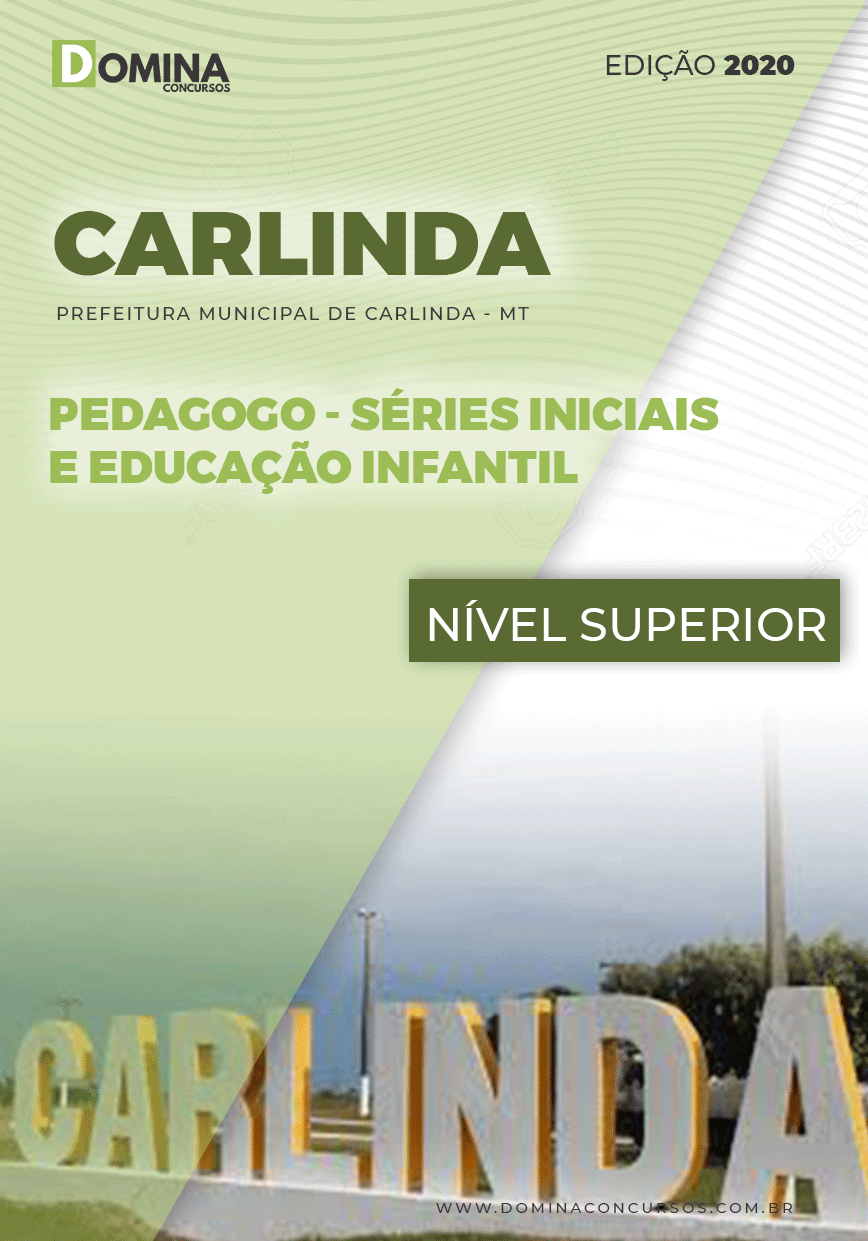 Apostila Pref Carlinda MT 2020 Pedagogo Iniciais e Infantil