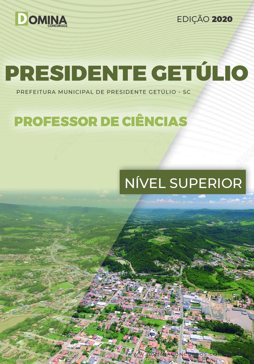 Apostila Pref Presidente Getúlio SC 2021 Professor Ciências