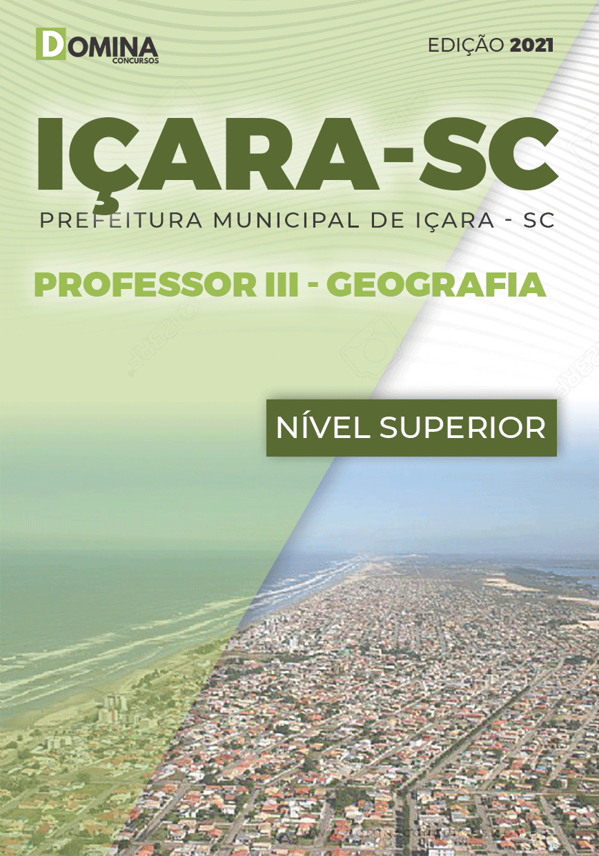 Apostila Seletivo Pref Içara SC 2021 Prof III Geografia