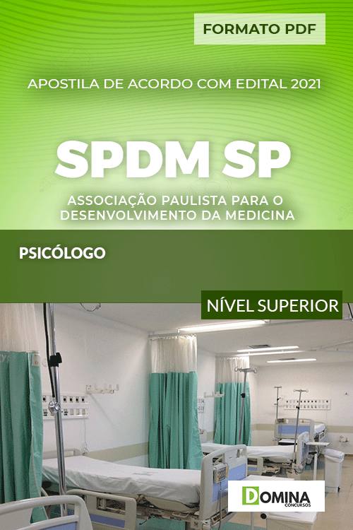 Apostila Concurso SPDM SP 2021 Psicólogo