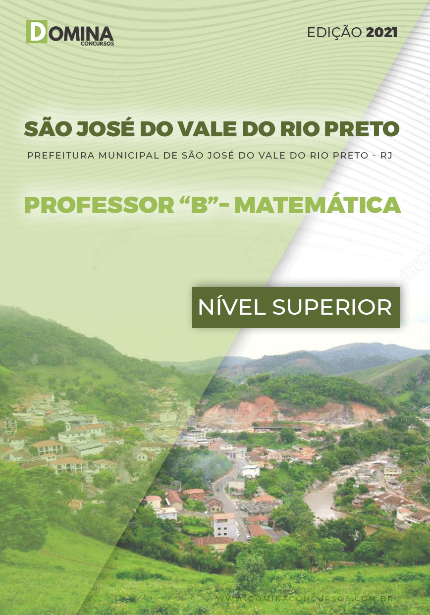 Apostila Pref São José Vale Rio Preto RJ 2021 Prof B Matemática