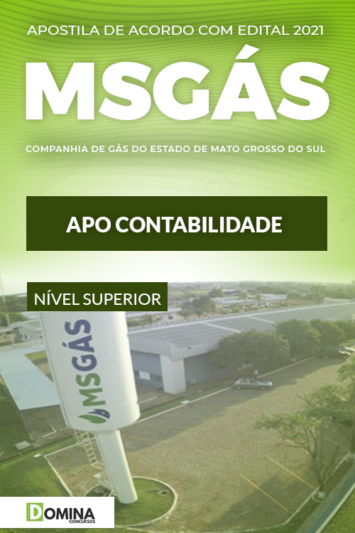 Apostila Concurso Público MSGás 2021 APO Contabilidade