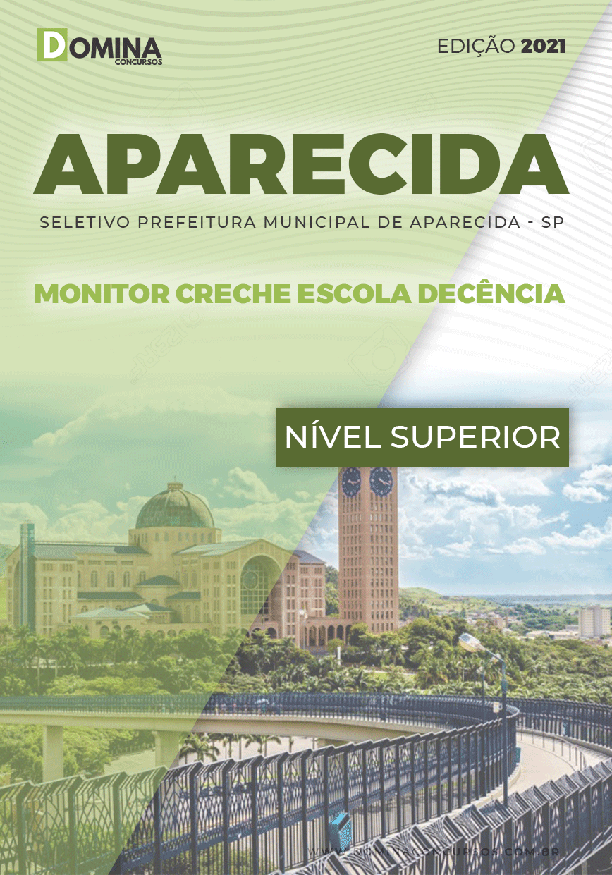 Apostila Pref Aparecida 2021 Monitor Creche Escola Decência