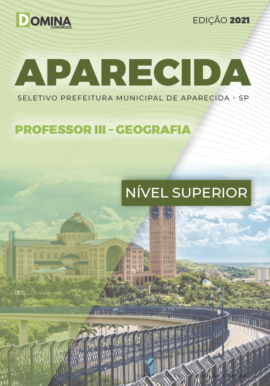 Apostila Concurso Pref Aparecida 2021 Professor III Geografia