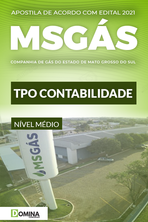 Apostila Concurso Público MSGás 2021 TPO Contabilidade