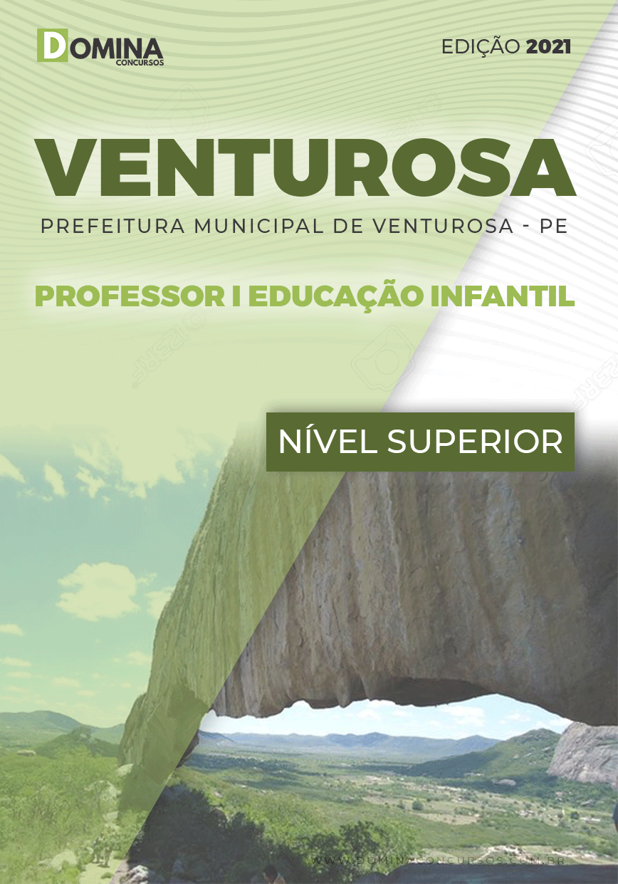 Apostila Pref Venturosa PE 2021 Professor I Educação Infantil