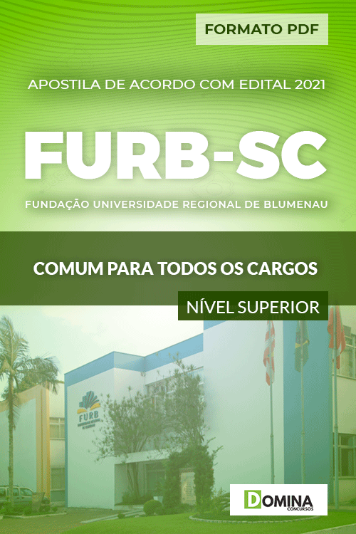 Apostila FURB SC 2021 Comum Todos os Cargos nv Superior