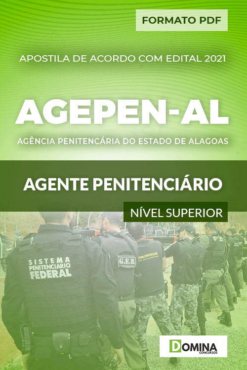 Apostila Concurso AGEPEN AL 2021 Agente Penitenciário