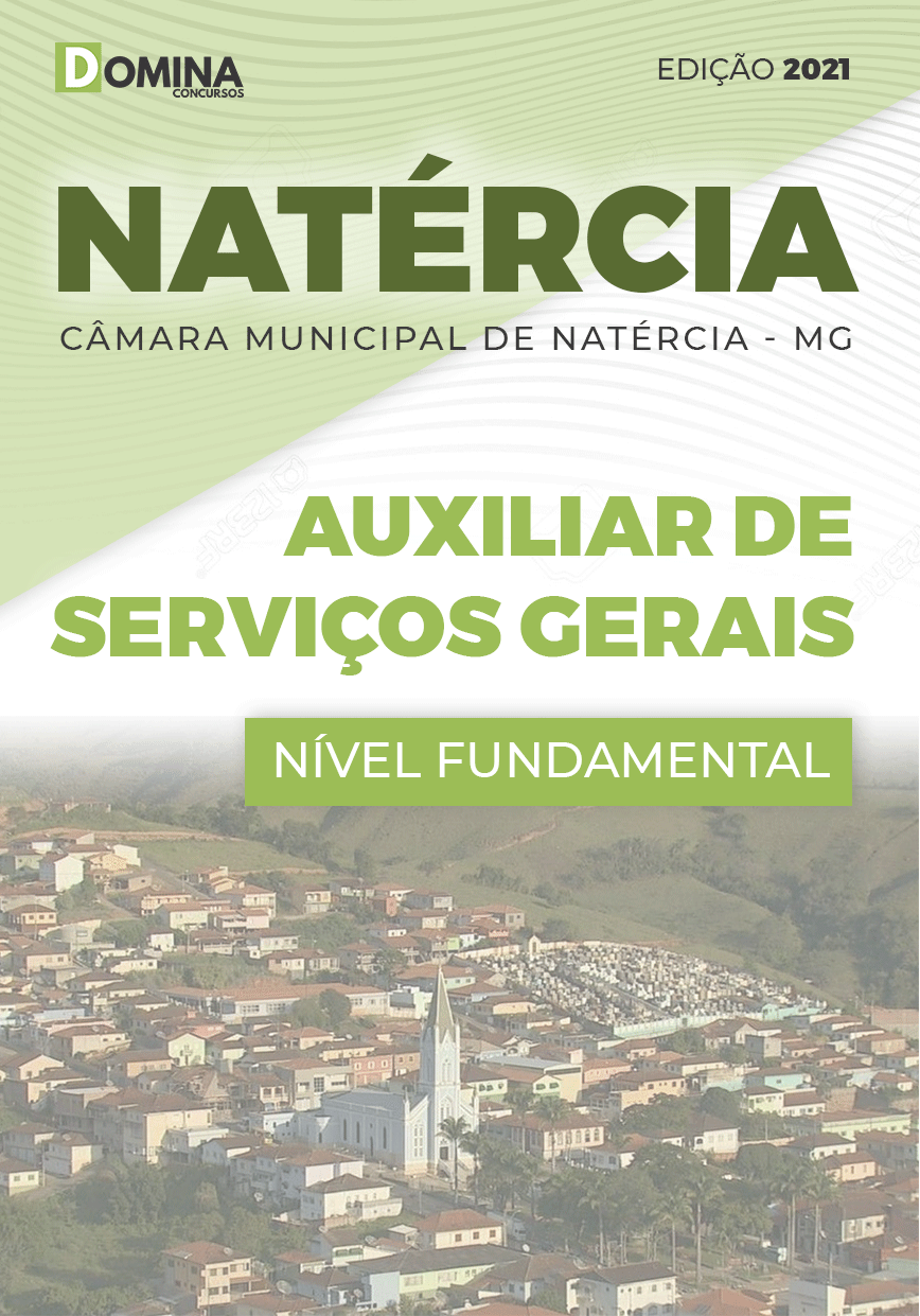 Apostila Câmara Natércia MG 2021 Auxiliar Serviços Gerais