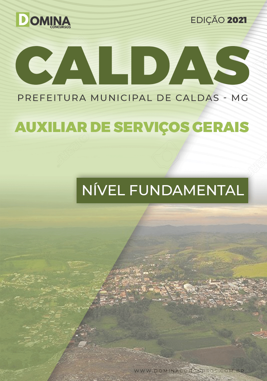 Apostila Concurso Pref Caldas MG 2021 Auxiliar de Serviços Gerais