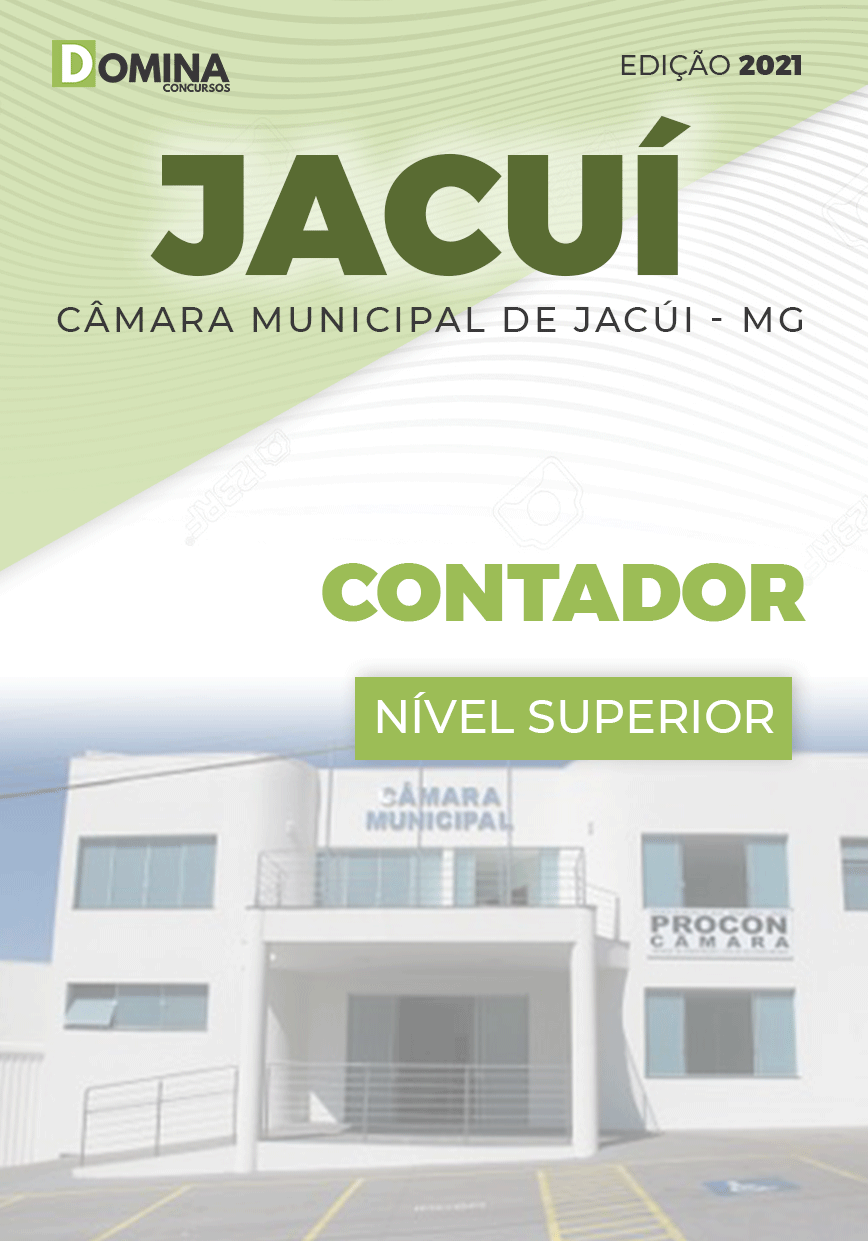 Apostila Concurso Câmara Jacuí MG 2021 Contador