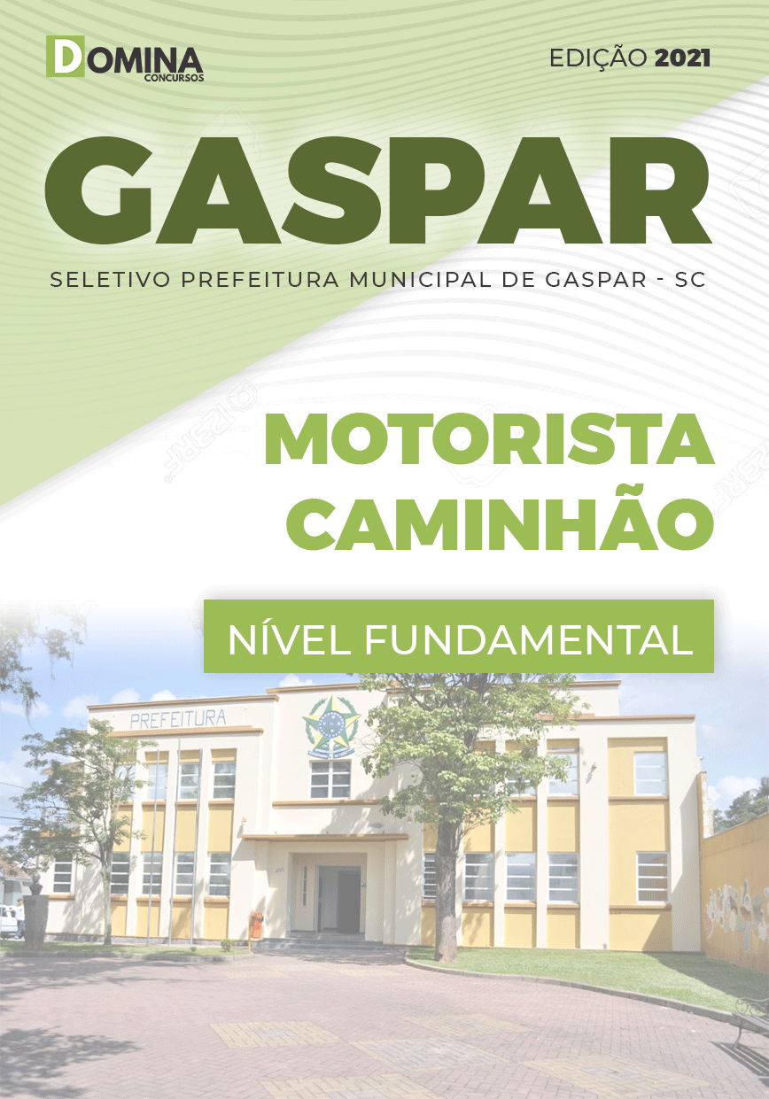 Apostila Seletivo Pref Gaspar SC 2021 Motorista Caminhão