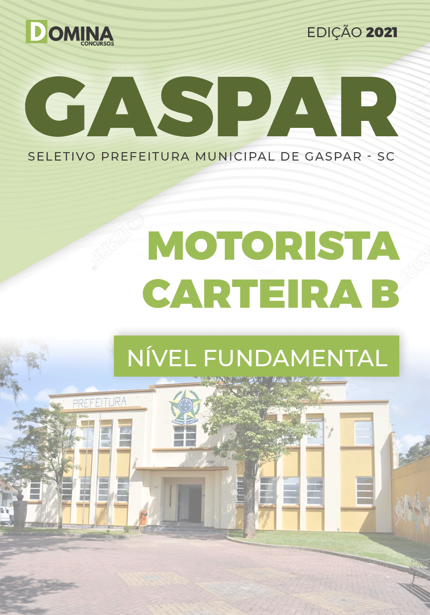 Apostila Seletivo Pref Gaspar SC 2021 Motorista Carteira B