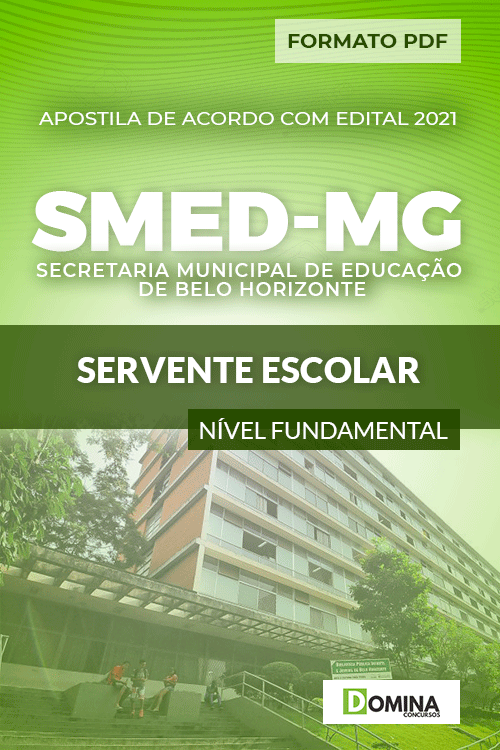 Apostila Processo Seletivo SMED MG 2021 Servente Escolar