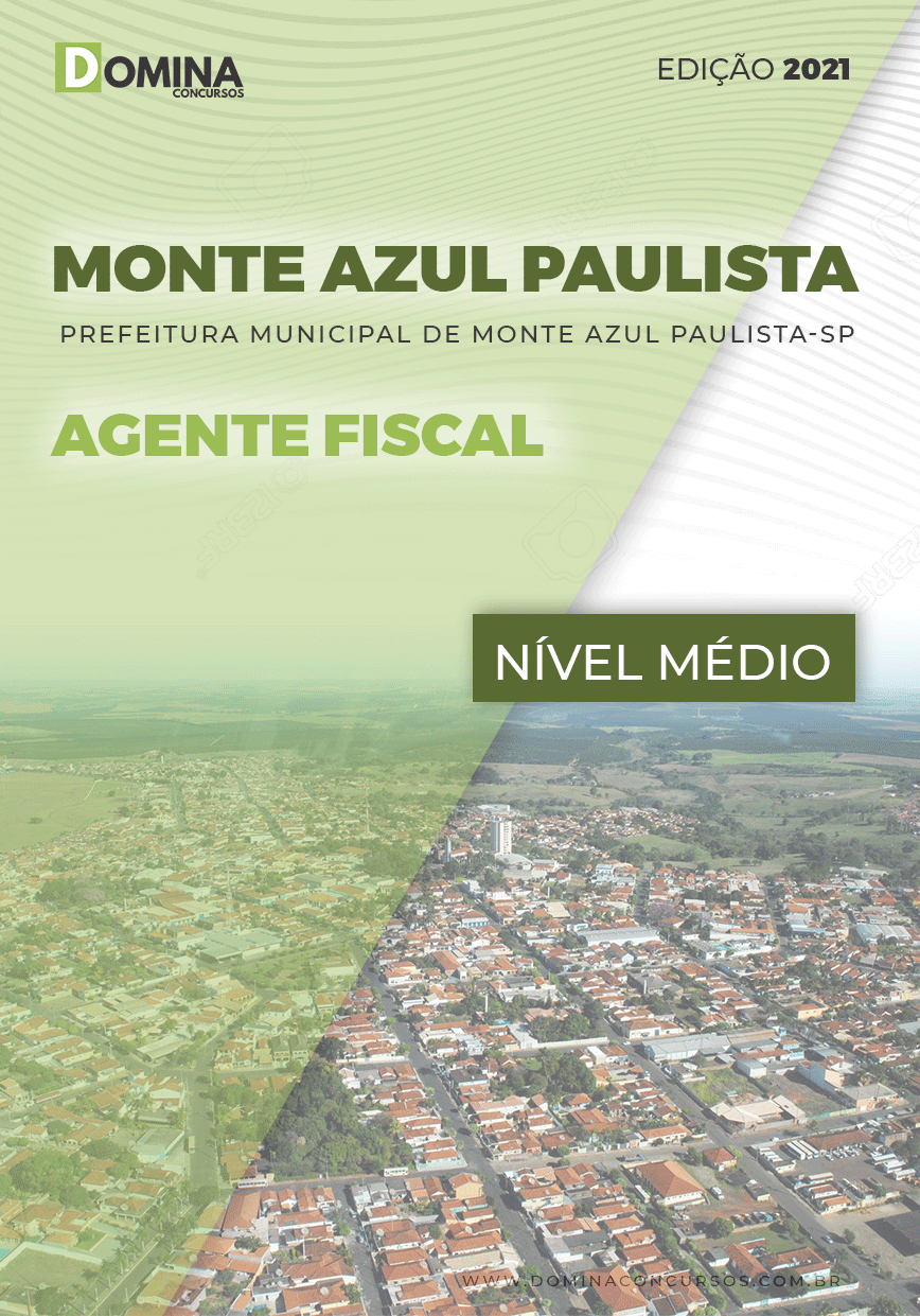 Apostila Pref Monte Azul Paulista SP 2021 Agente Fiscal