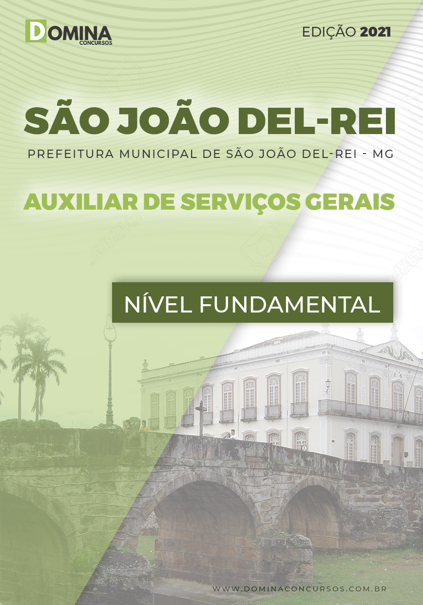 Apostila Pref São João Del Rei MG 2021 Auxiliar Serviços Gerais